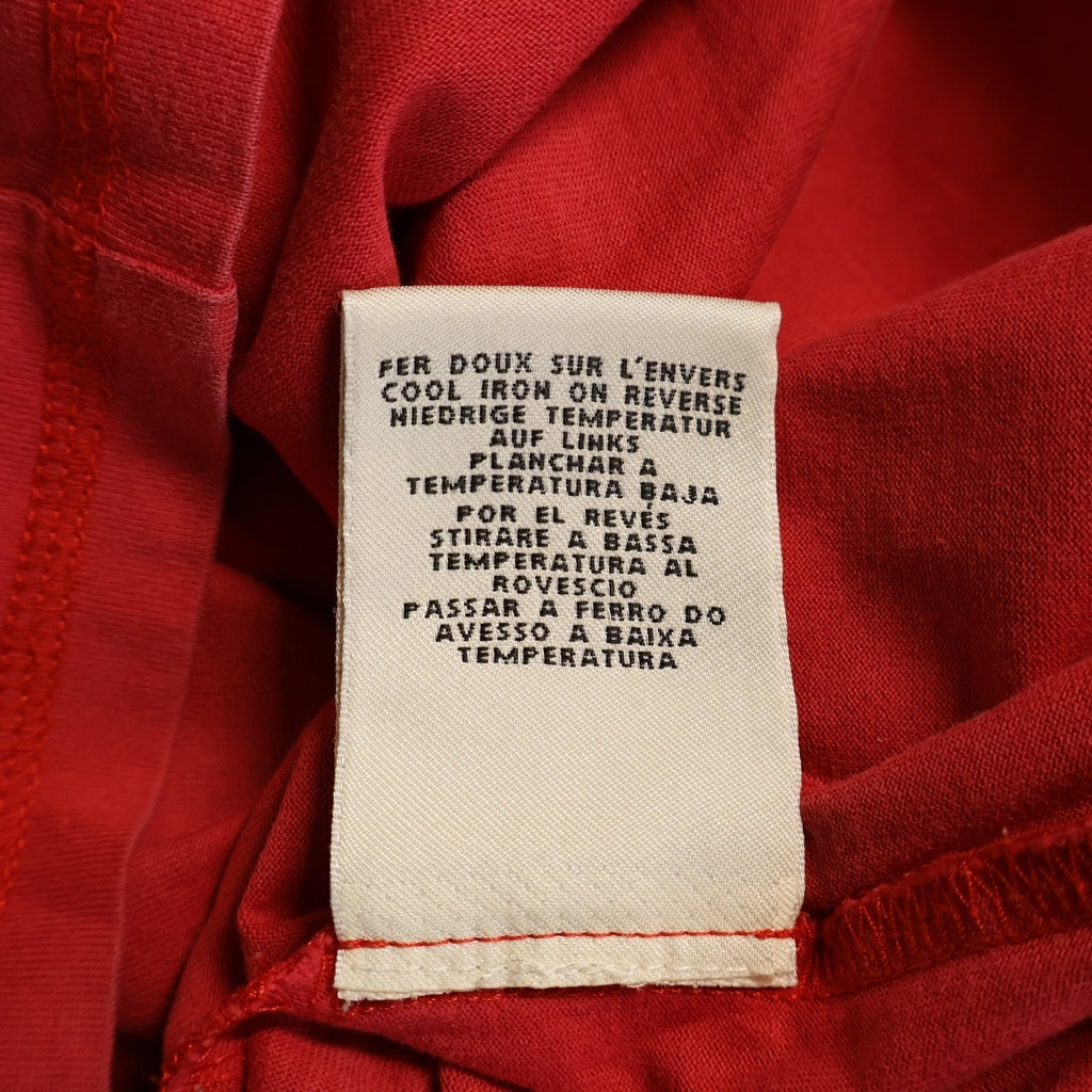 HERMES(エルメス) T-Shirt クロシェット ロゴ刺繍 半袖Tシャツ ワンピース ドレス レッド レディース