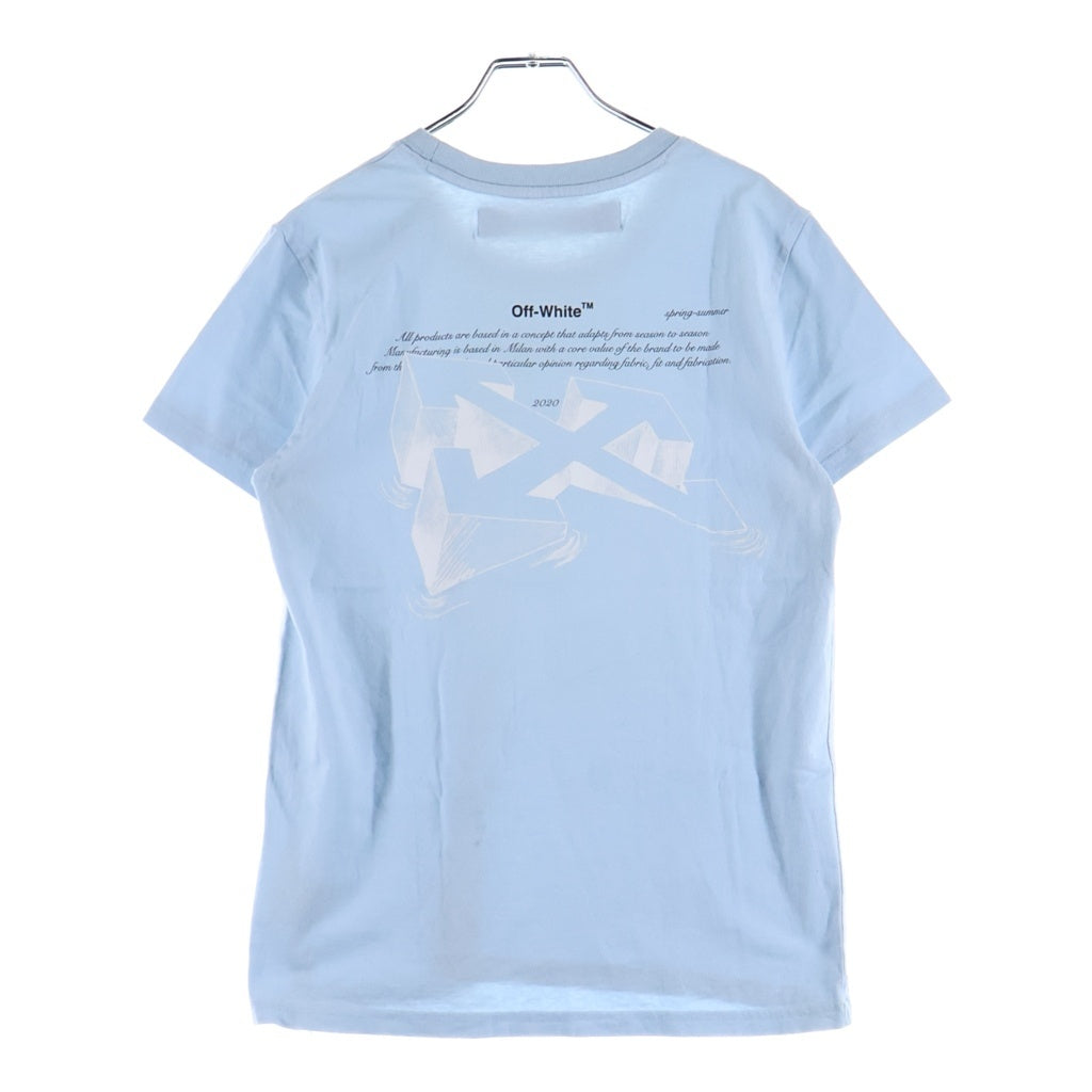 OFF-WHITE(オフホワイト) 20SS T-Shirt 半袖Tシャツ ブルー OWAA049R20B07043