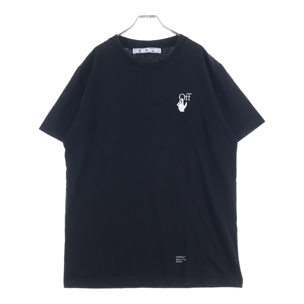OFF-WHITE(オフホワイト) 21AW Caravaggio Arrow S/S Slim Tee カラヴァッジョ 半袖Tシャツ ブラック OMAA027F21JER013