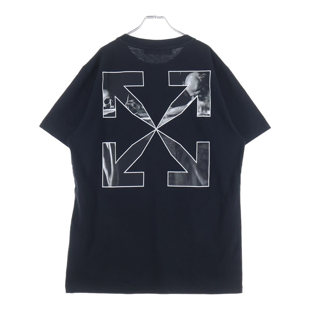 OFF-WHITE(オフホワイト) 21AW Caravaggio Arrow S/S Slim Tee カラヴァッジョ 半袖Tシャツ ブラック OMAA027F21JER013