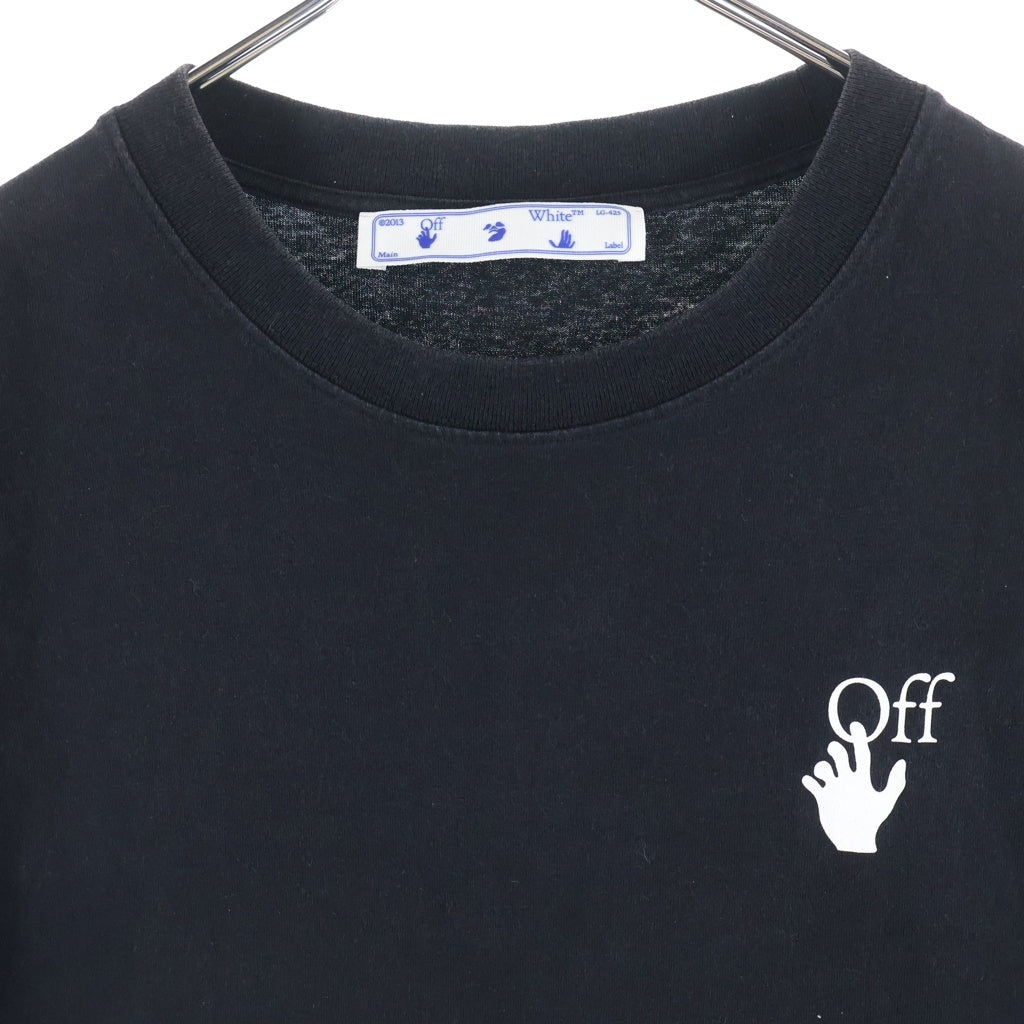 OFF-WHITE(オフホワイト) 21AW Caravaggio Arrow S/S Slim Tee カラヴァッジョ 半袖Tシャツ ブラック OMAA027F21JER013