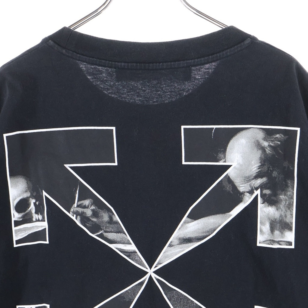 OFF-WHITE(オフホワイト) 21AW Caravaggio Arrow S/S Slim Tee カラヴァッジョ 半袖Tシャツ ブラック OMAA027F21JER013
