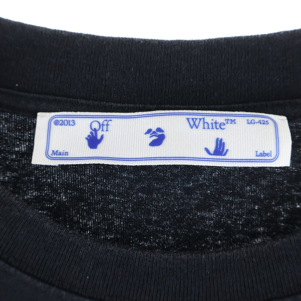 OFF-WHITE(オフホワイト) 21AW Caravaggio Arrow S/S Slim Tee カラヴァッジョ 半袖Tシャツ ブラック OMAA027F21JER013