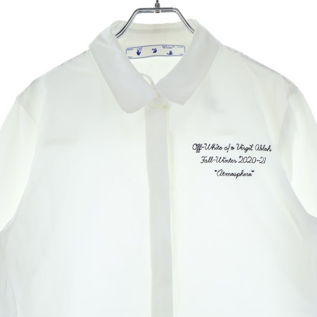 OFF-WHITE(オフホワイト) 20AW Shirt Dress 長袖シャツ ドレス ホワイト レディース OWDB216E20FAB003