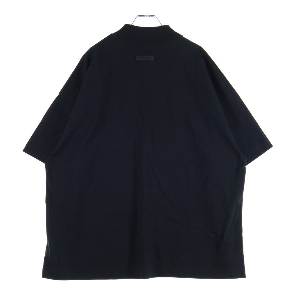 FEAR OF GOD ESSENTIALS(フィアオブゴッド エッセンシャルズ) S/S T-SHIRT フロントラバーロゴ 半袖Tシャツ ブラック