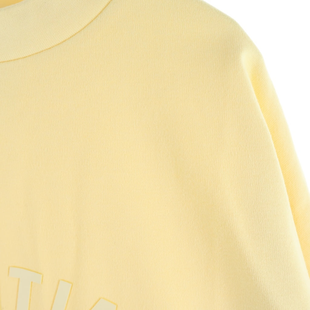FEAR OF GOD ESSENTIALS(フィアオブゴッド エッセンシャルズ) HEAVY L/S T-SHIRT ラバーロゴ ヘビーオンス長袖Tシャツ ロンT イエロー