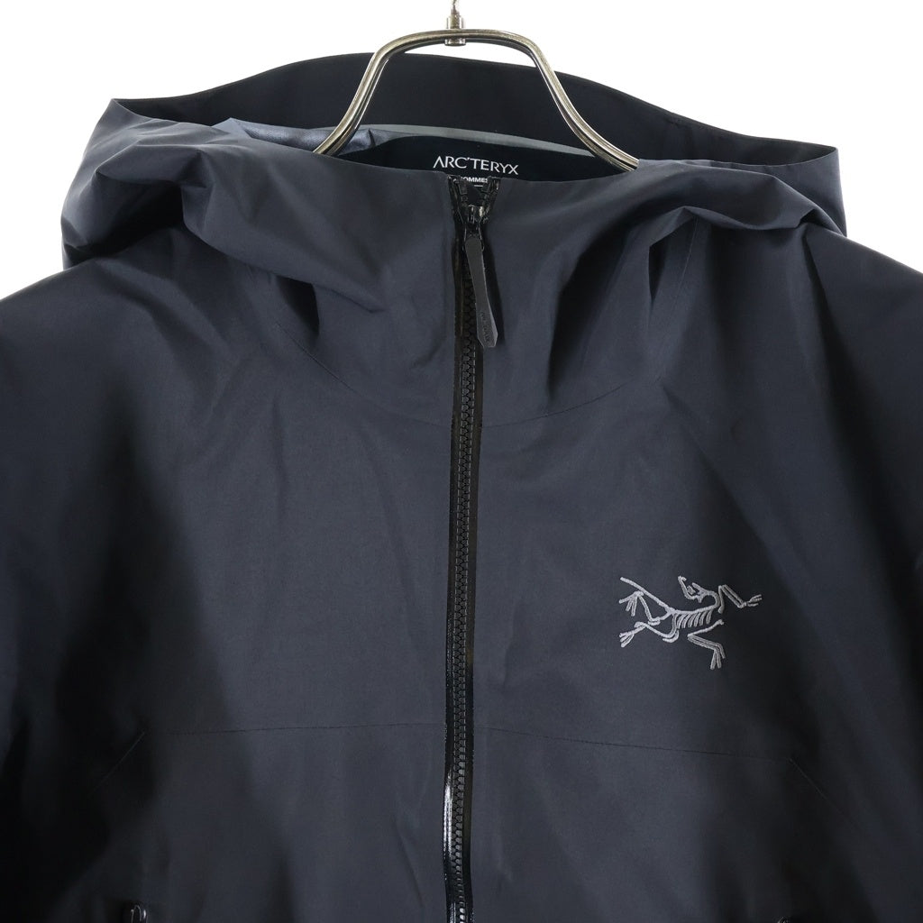ARC'TERYX(アークテリクス) BETA JACKET ベータ ロゴ刺繍 ナイロンジャケット マウンテンパーカー フーディー ブラック X000010513