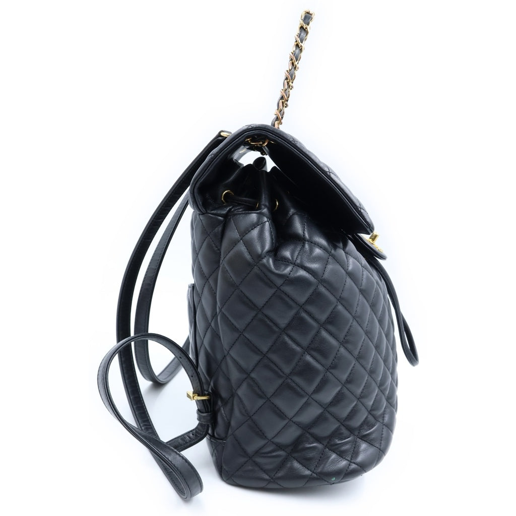 CHANEL(シャネル) マトラッセ ココマーク リュック デイパック バックパック ブラック/ゴールド 24726186 レディース