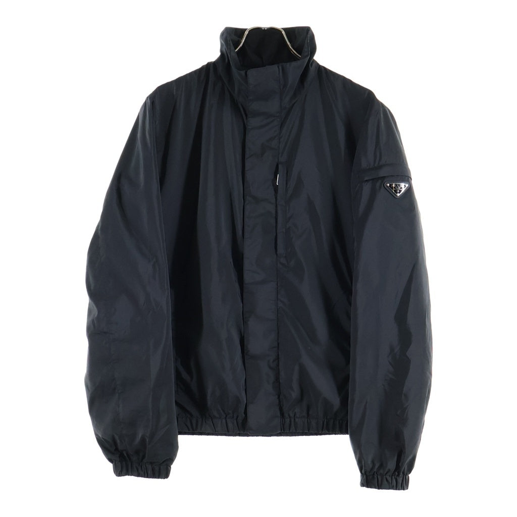 PRADA(プラダ) Nylon Jacket トライアングルロゴ ジップアップナイロンジャケット ブラック SGN521