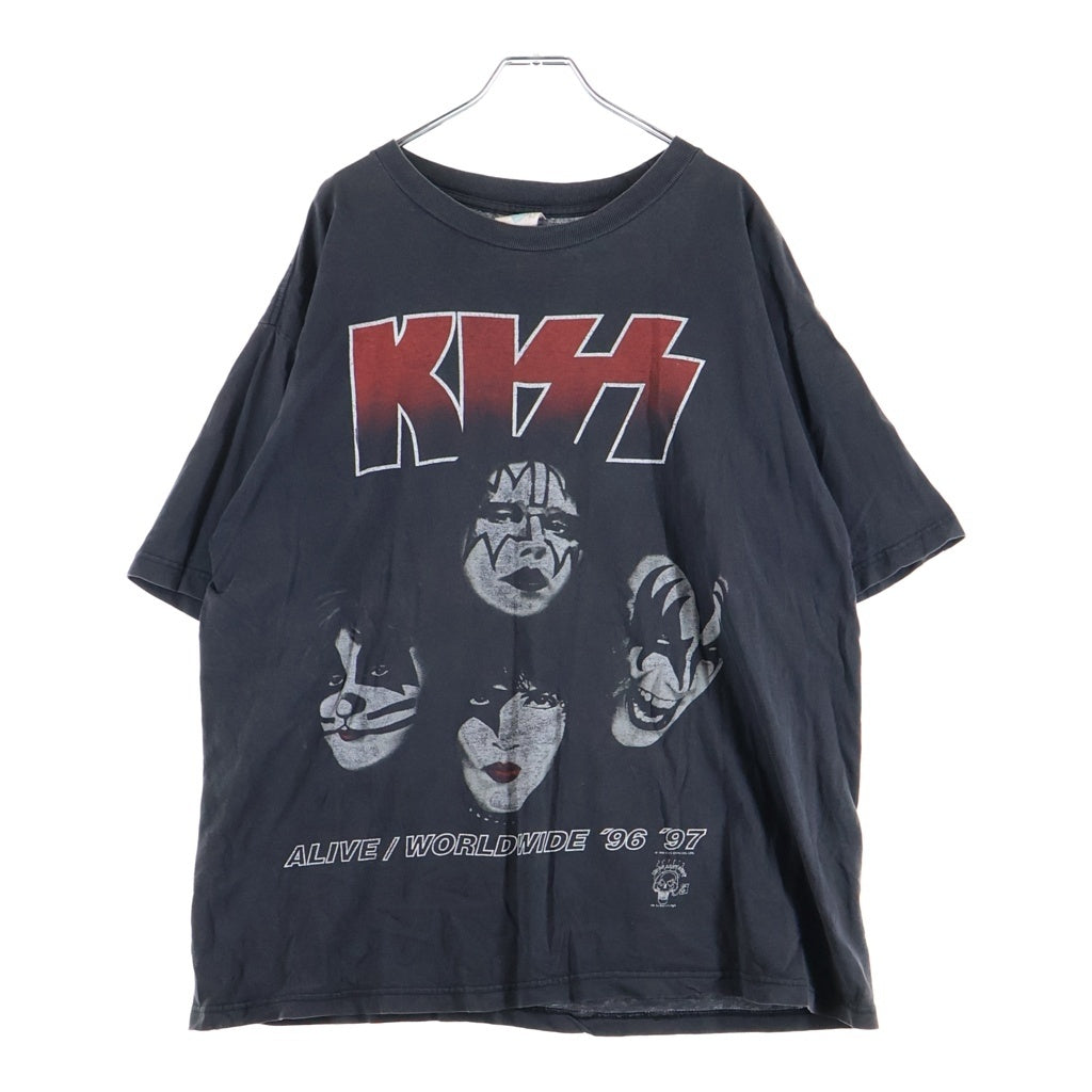 VINTAGE(ヴィンテージ) 90S KISS ALIVE/WORLDWIDE TOUR S/S TEE キッス ワールドワイドツアー プリント半袖Tシャツ カットソー ブラック