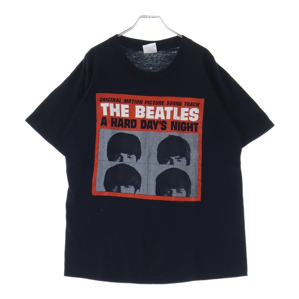 VINTAGE(ヴィンテージ) 90s THE BEATLES A HARD DAYS NIGHT ビートルズ バンド 半袖Tシャツ カットソー ブラック