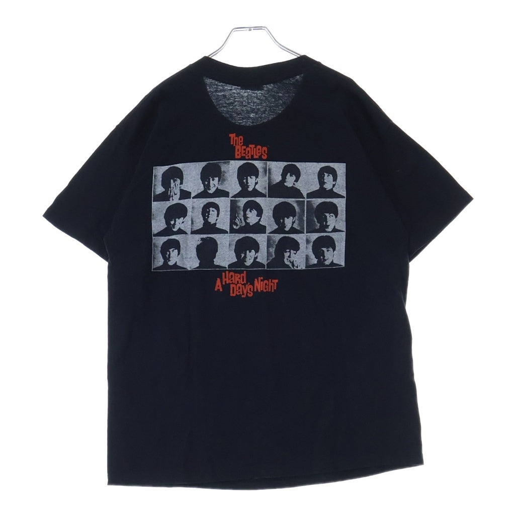 VINTAGE(ヴィンテージ) 90s THE BEATLES A HARD DAYS NIGHT ビートルズ バンド 半袖Tシャツ カットソー ブラック
