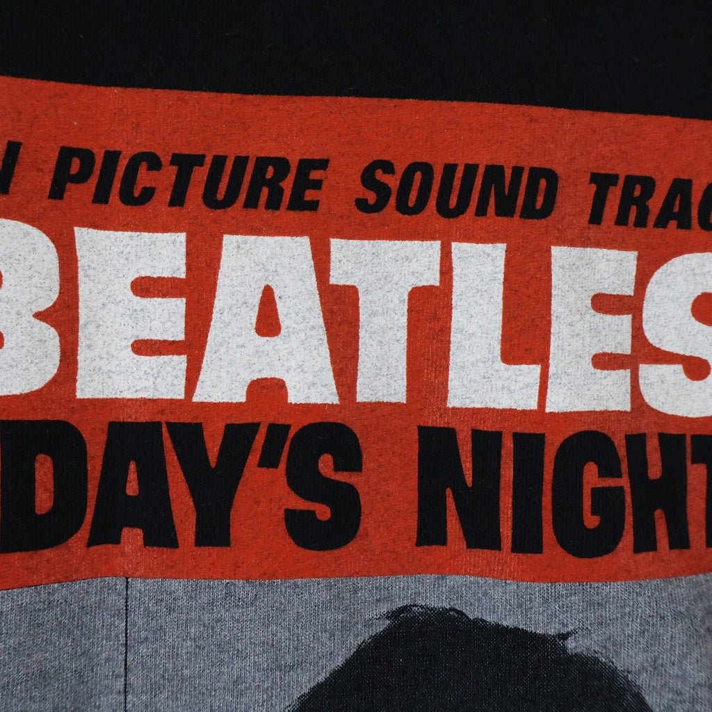 VINTAGE(ヴィンテージ) 90s THE BEATLES A HARD DAYS NIGHT ビートルズ バンド 半袖Tシャツ カットソー ブラック
