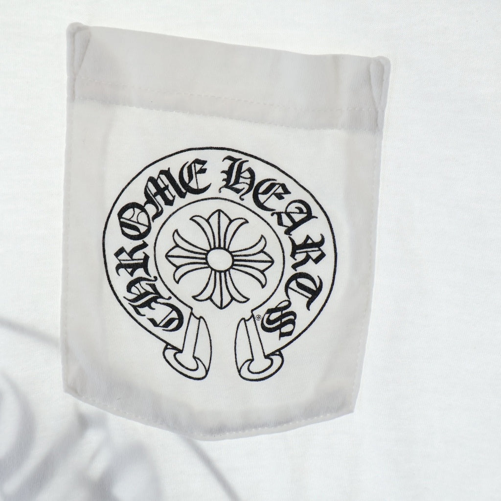 CHROME HEARTS(クロムハーツ) CH T-SHIRT LTD MALIBU マリブ限定 ホースシュープリント 半袖Tシャツ ホワイト
