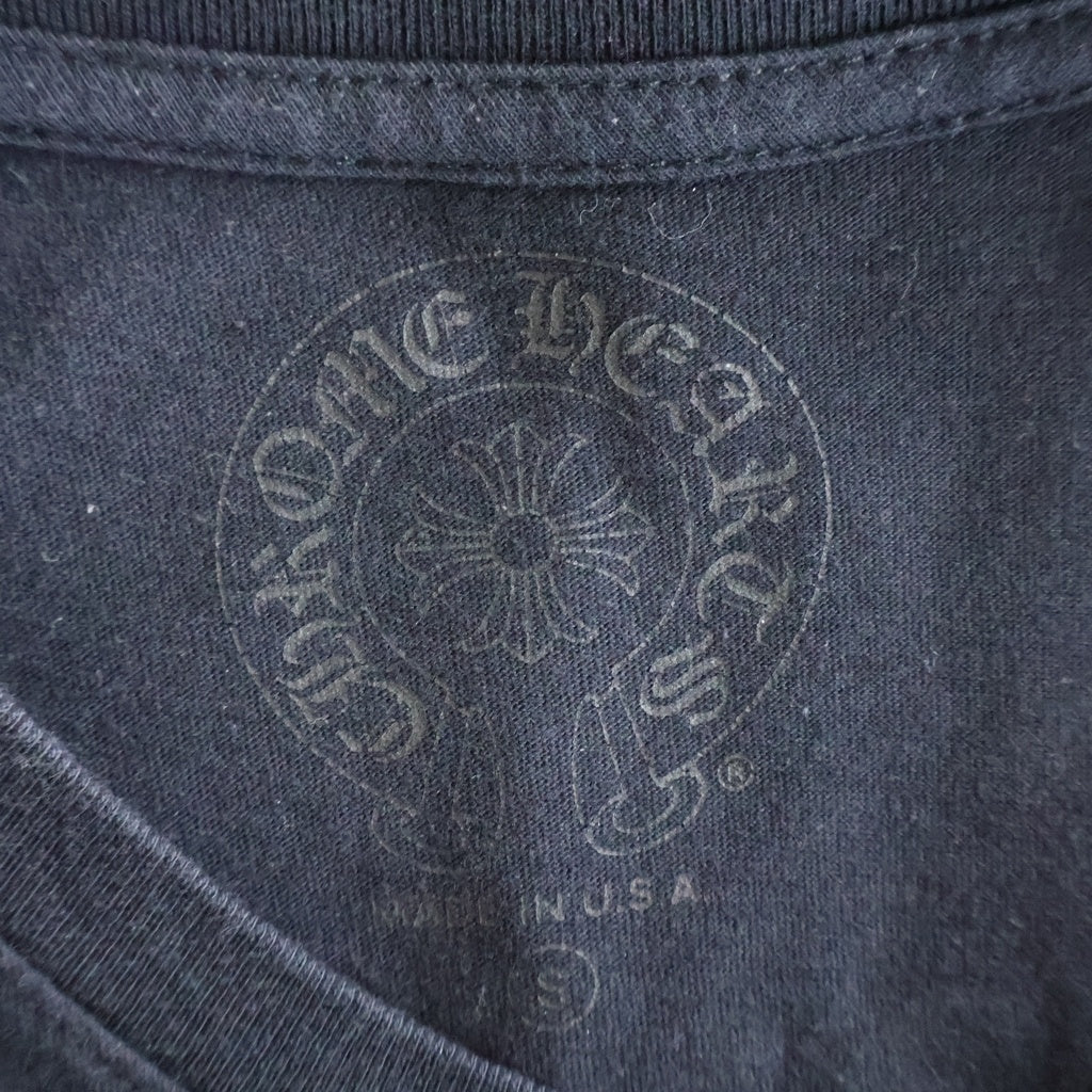 CHROME HEARTS(クロムハーツ) CH T-SHIRT バーティカルロゴ半袖Tシャツ ブラック/イエロー