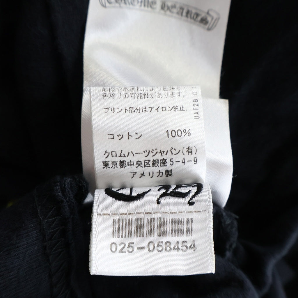CHROME HEARTS(クロムハーツ) CH T-SHIRT バーティカルロゴ半袖Tシャツ ブラック/イエロー