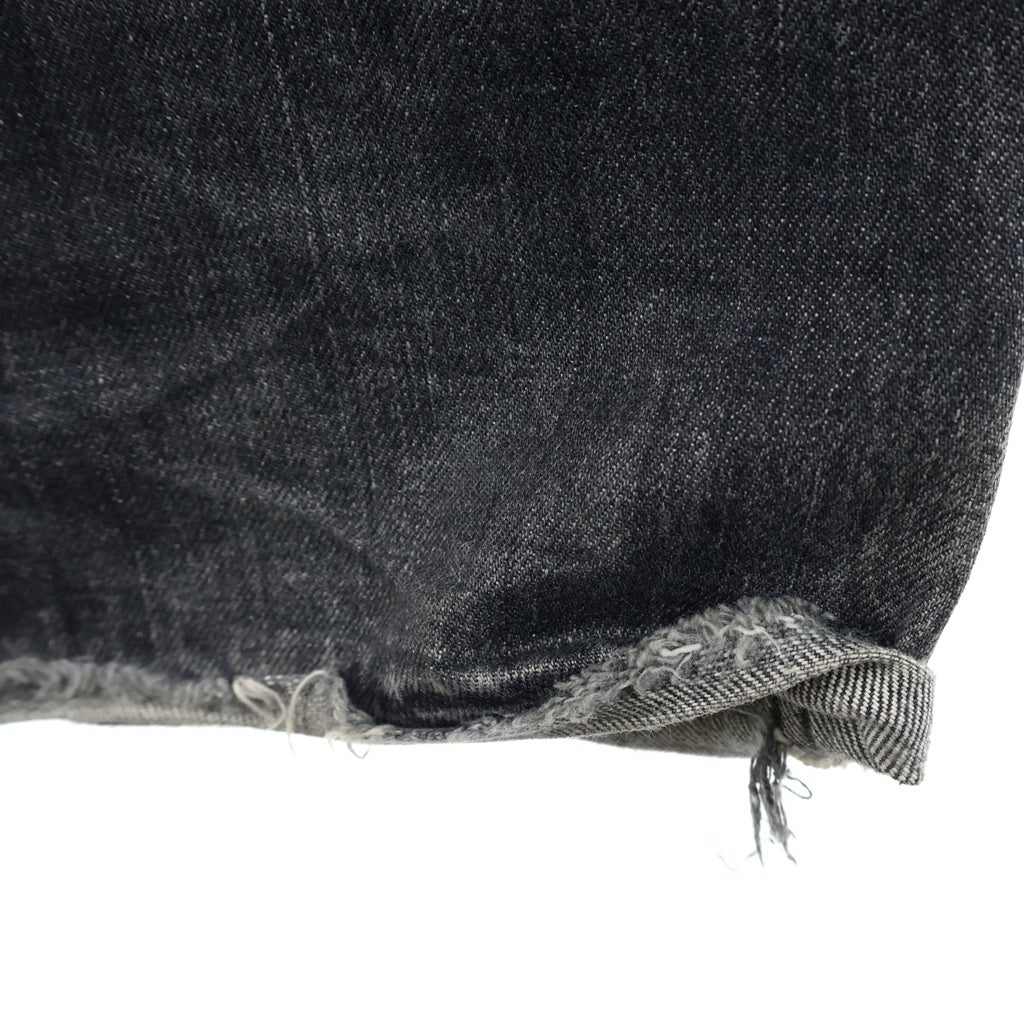 NUMBER (N)INE(ナンバーナイン) 07AW ARCHIVE ABOUT A BOY DENIM PANTS アーカイブ ハート涙パッチ音符デニム ジーンズ ブラック F07-NNP001A