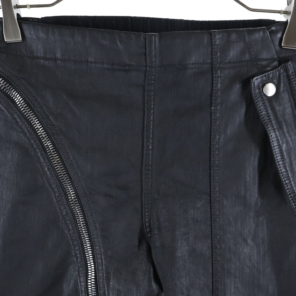 DRKSHDW(ダークシャドウ) 19AW Biker Pants Black WAX コーティング バイカー エアカット ストレッチパンツ ブラック レディース DS19F6320-SBW