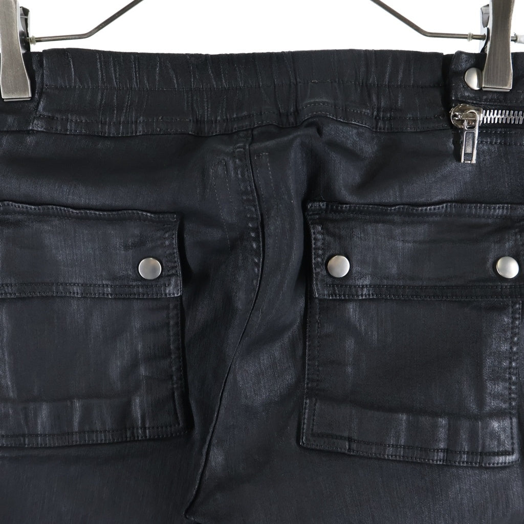 DRKSHDW(ダークシャドウ) 19AW Biker Pants Black WAX コーティング バイカー エアカット ストレッチパンツ ブラック レディース DS19F6320-SBW