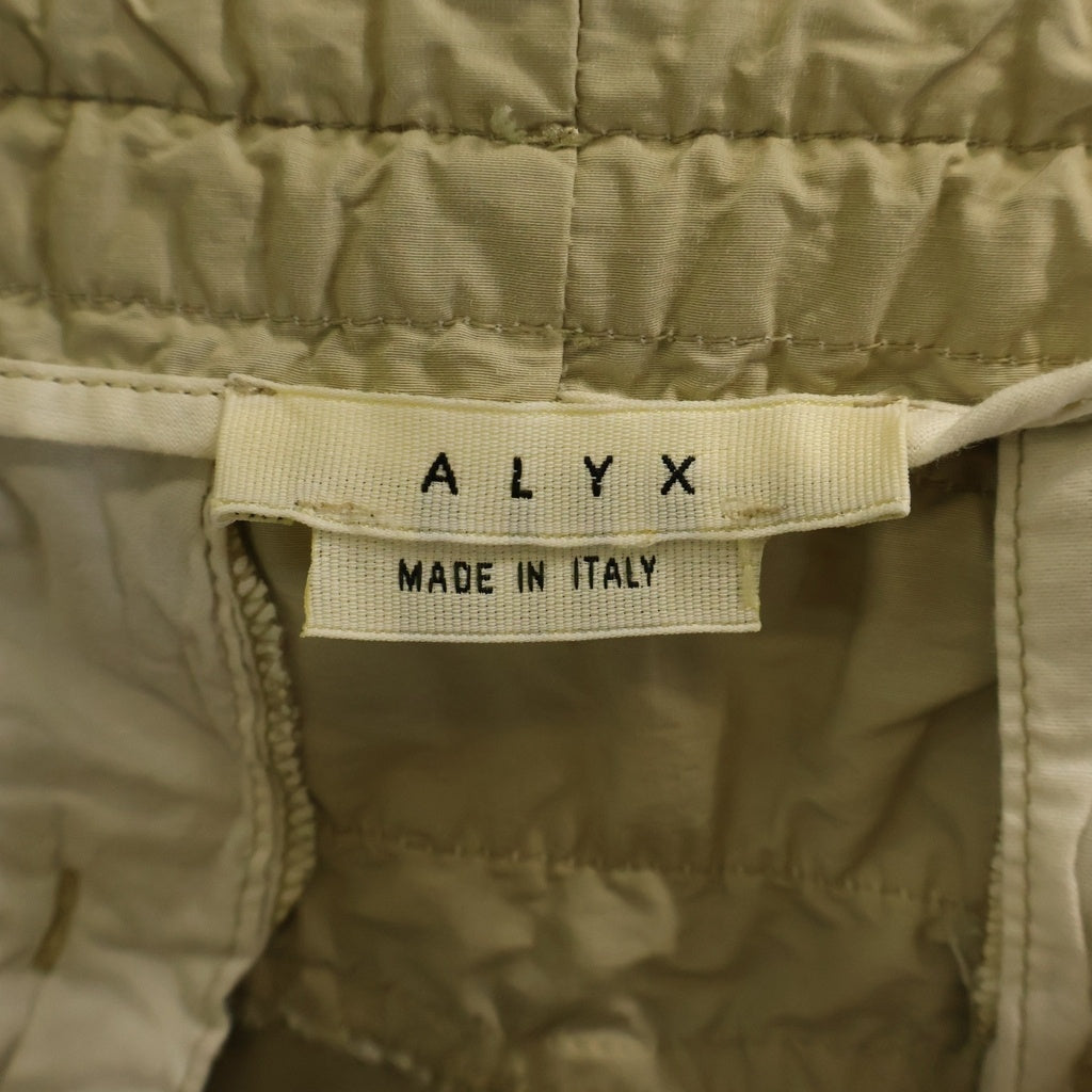 ALYX(アリクス) Nylon Pants ジップデザイン ナイロンパンツ ベージュ 2062821
