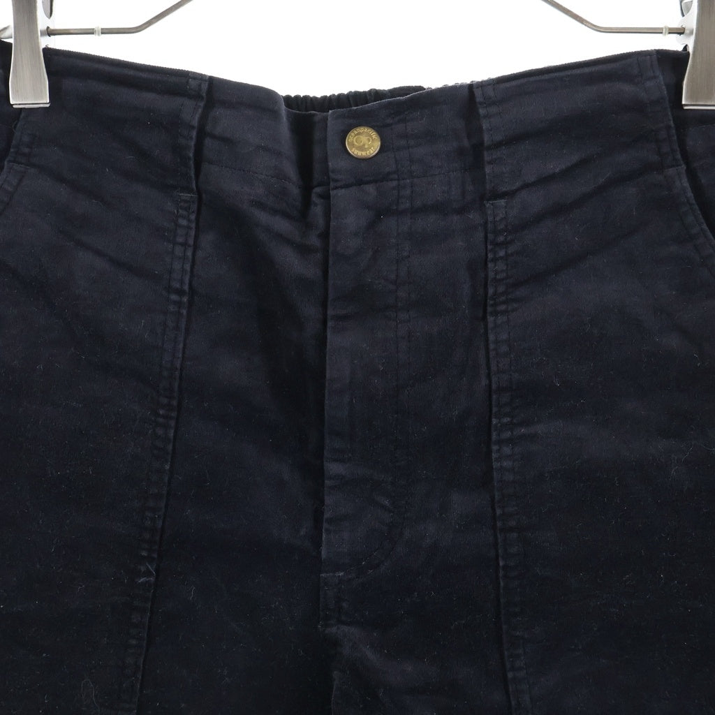 NO BRAND(ノーブランド) Ocean Pacific(オーシャンパシフィック) BerBerJin Velours Piping Short ベルベルジン別注 ベロアショーツ ハーフパンツ ブラック OpSP25233