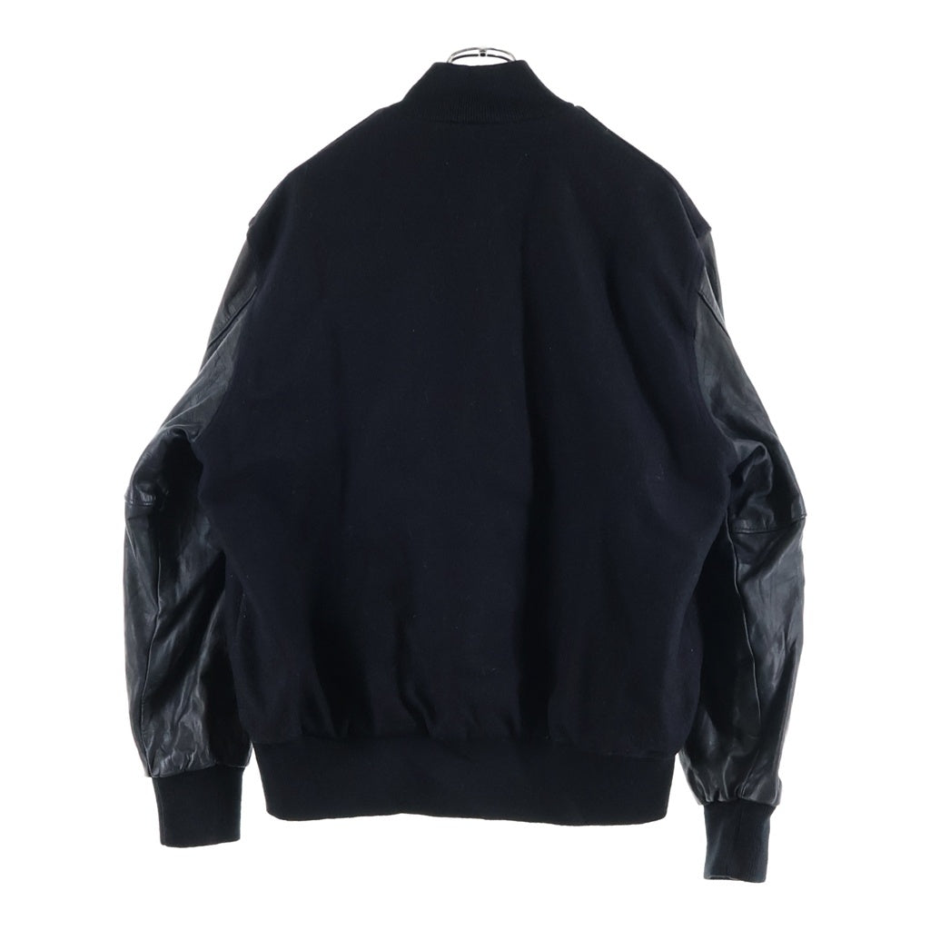 VINTAGE(ヴィンテージ) 90S Holloway Stadium Jacket ホロウェイ レザー切替 ウールスタジアムジャケット スタジャン ブラック
