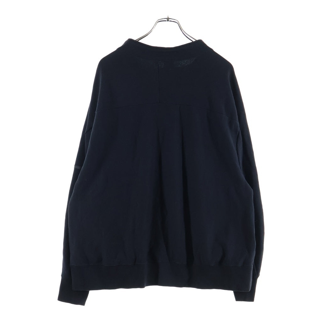 N.HOOLYWOOD(エヌハリウッド) LONG SLEEVE SWEAT SHIRT スタンドカラー プルオーバースウェットトレーナー ブラック 2231-CS03-062