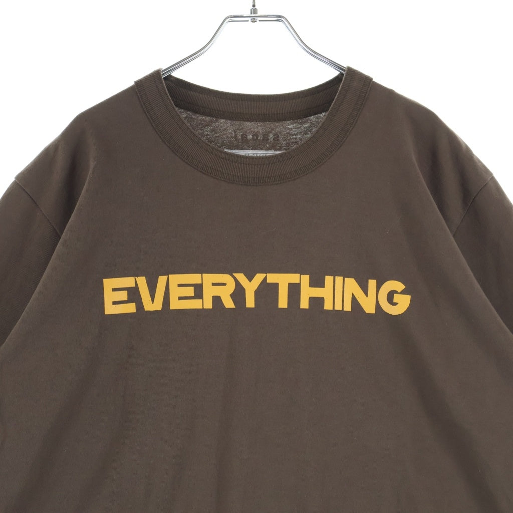 Sacai(サカイ) Logo Print Tee ロゴプリント 半袖Tシャツ カットソー ブラウン 23-0644S
