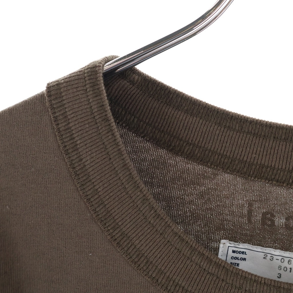 Sacai(サカイ) Logo Print Tee ロゴプリント 半袖Tシャツ カットソー ブラウン 23-0644S