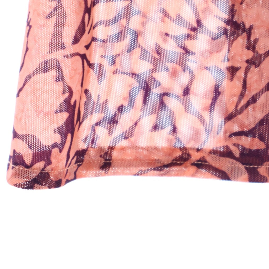 DRIES VAN NOTEN(ドリスヴァンノッテン) HOMOA SHORT PR 1619WK.SKIRT レイヤードメッシュ スカート 総柄 グリーン/ピンク レディース