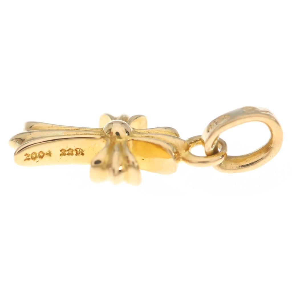 CHROME HEARTS(クロムハーツ) 22K CRS BBYFAT P/DIA ベイビーファットクロス PAVEダイヤ ペンダントトップ ゴールド BCA035
