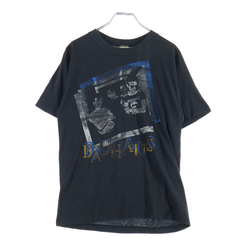 VINTAGE(ヴィンテージ) 80S BAUHAUS UK ROCK BAND PRINT S/S TEE JAYS バウハウス イギリスロックバンド フロントプリント半袖Tシャツ カットソー ブラック