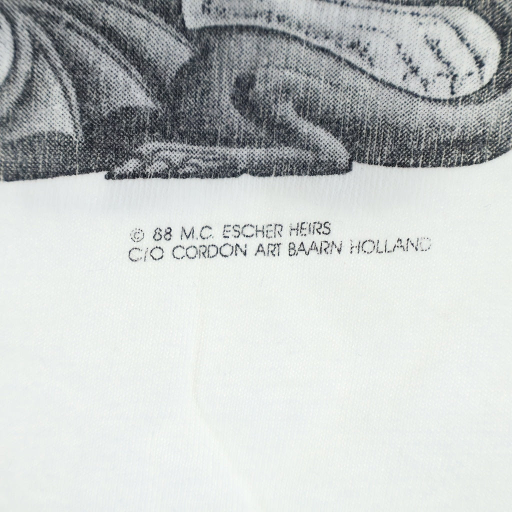 VINTAGE(ヴィンテージ) 90S M.C.ESCHER MOSAIC PRINT S/S TEE マウリッツ エッシャー モザイクプリント半袖Tシャツ カットソー ホワイト
