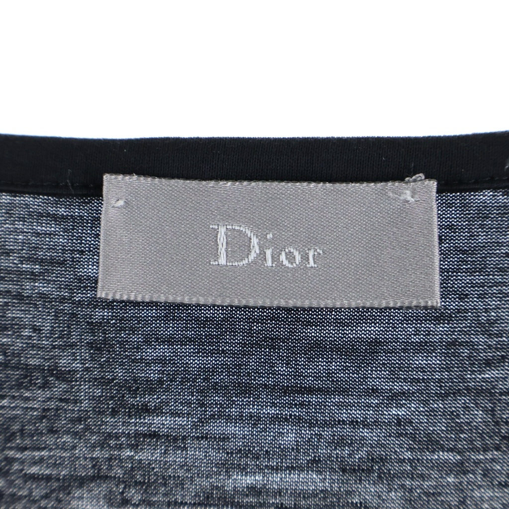 Dior HOMME(ディオールオム) 03SS Archive エディ期 FOLLOW ME ノースリーブ カットソー ブラック 3EH3071496