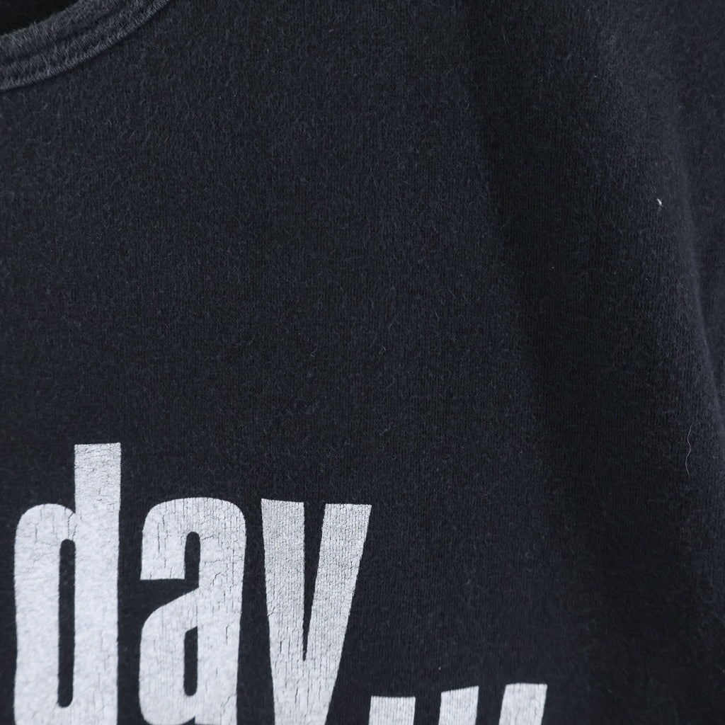 RAF SIMONS(ラフシモンズ) 02SS Archive テロ期 SOME DAY 5分袖 半袖Tシャツ カットソー ブラック