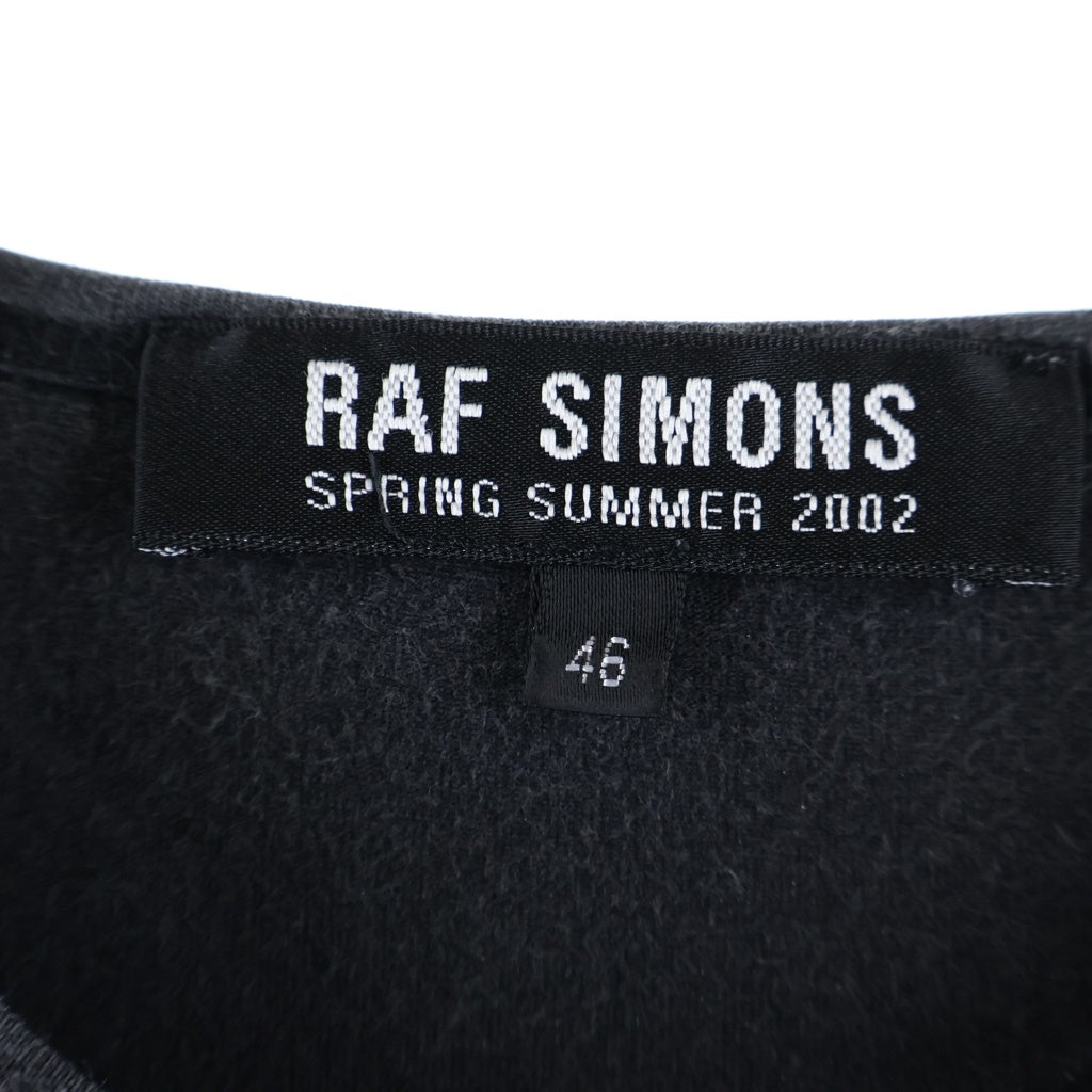 RAF SIMONS(ラフシモンズ) 02SS Archive テロ期 SOME DAY 5分袖 半袖Tシャツ カットソー ブラック
