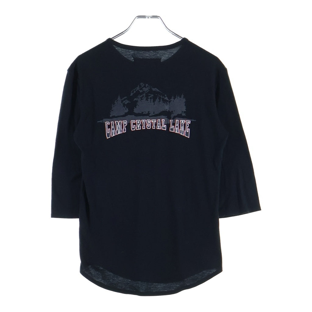 RAF SIMONS(ラフシモンズ) 00SS Archive Summa Cum Laude期 CAMP CRYSTAL LAKE L/S TEE ロングスリーブ 七分袖 長袖Tシャツ カットソー ブラック