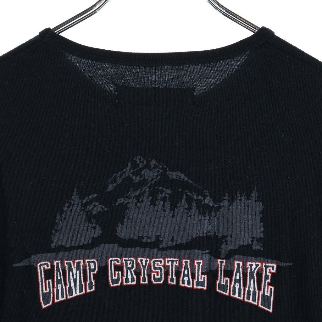 RAF SIMONS(ラフシモンズ) 00SS Archive Summa Cum Laude期 CAMP CRYSTAL LAKE L/S TEE ロングスリーブ 七分袖 長袖Tシャツ カットソー ブラック