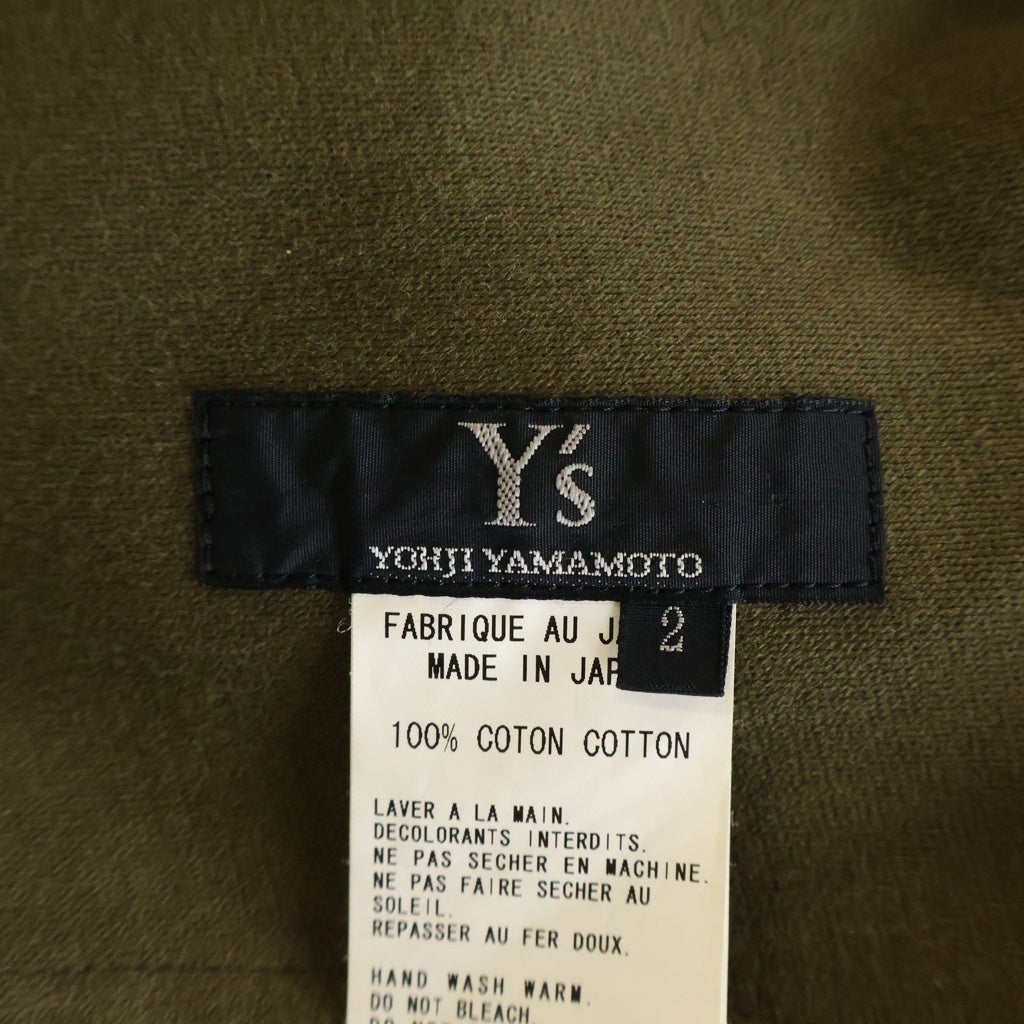 Y's(ワイズ) 24SS Short Pants Cotton 切り替え ショートパンツ コットン カーキ YS-P31-059