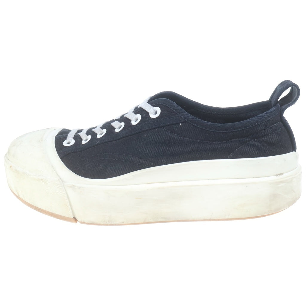 BOTTEGA VENETA(ボッテガヴェネタ) Low Shoes バルカン ローカットスニーカー シューズ キャンバス 靴 ブラック/ホワイト