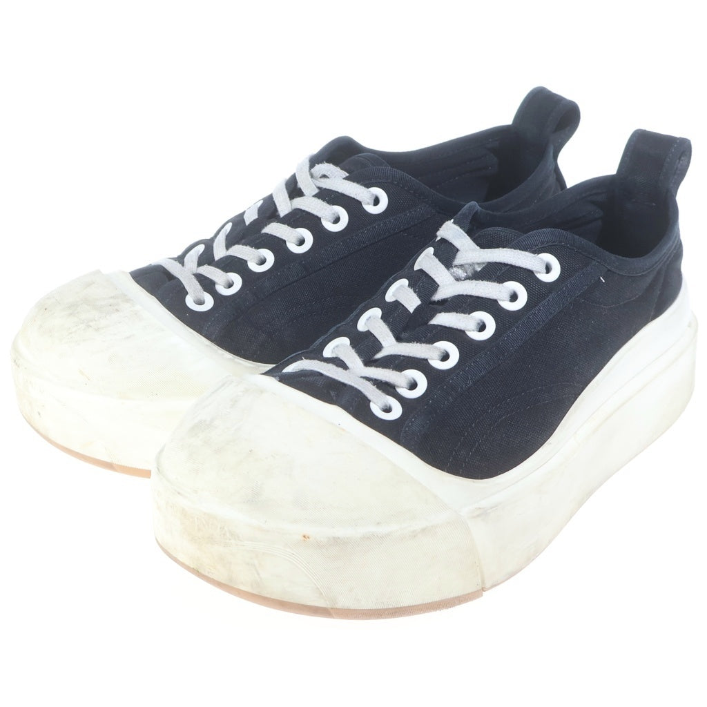 BOTTEGA VENETA(ボッテガヴェネタ) Low Shoes バルカン ローカットスニーカー シューズ キャンバス 靴 ブラック/ホワイト