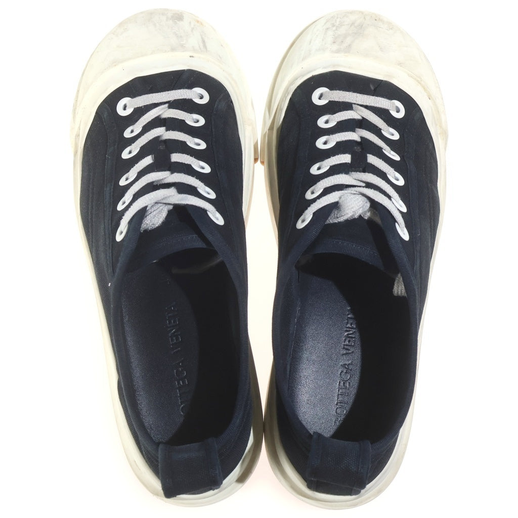 BOTTEGA VENETA(ボッテガヴェネタ) Low Shoes バルカン ローカットスニーカー シューズ キャンバス 靴 ブラック/ホワイト