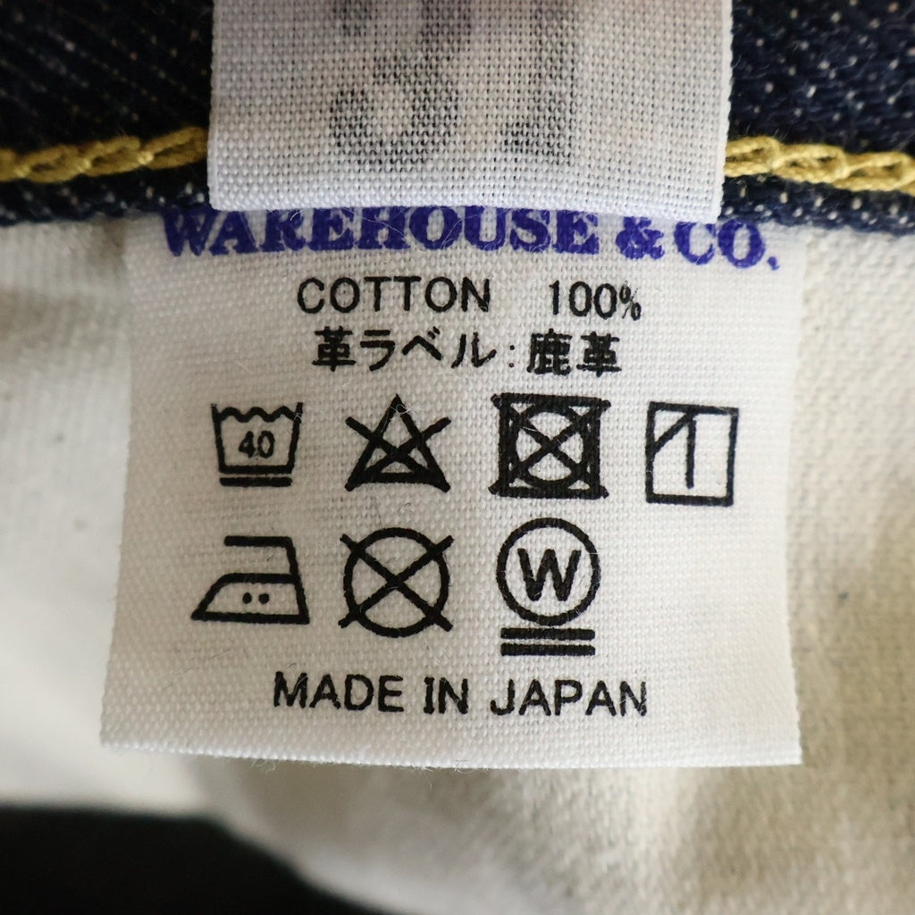 WAREHOUSE(ウェアハウス) s1000xx Dead Stock Blue 40s Replica WWII 大戦モデル デッドストックブルー ボタンフライ デニムパンツ インディゴ