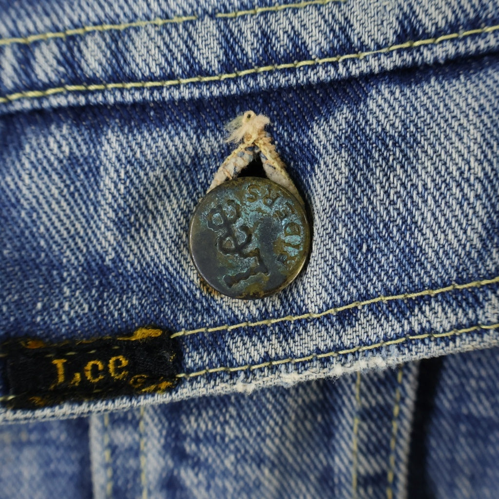LEE(リー) 60S-70S USA製 四角黒タグ 刺繍 バックデザイン デニムジャケット インディゴ 101‐J