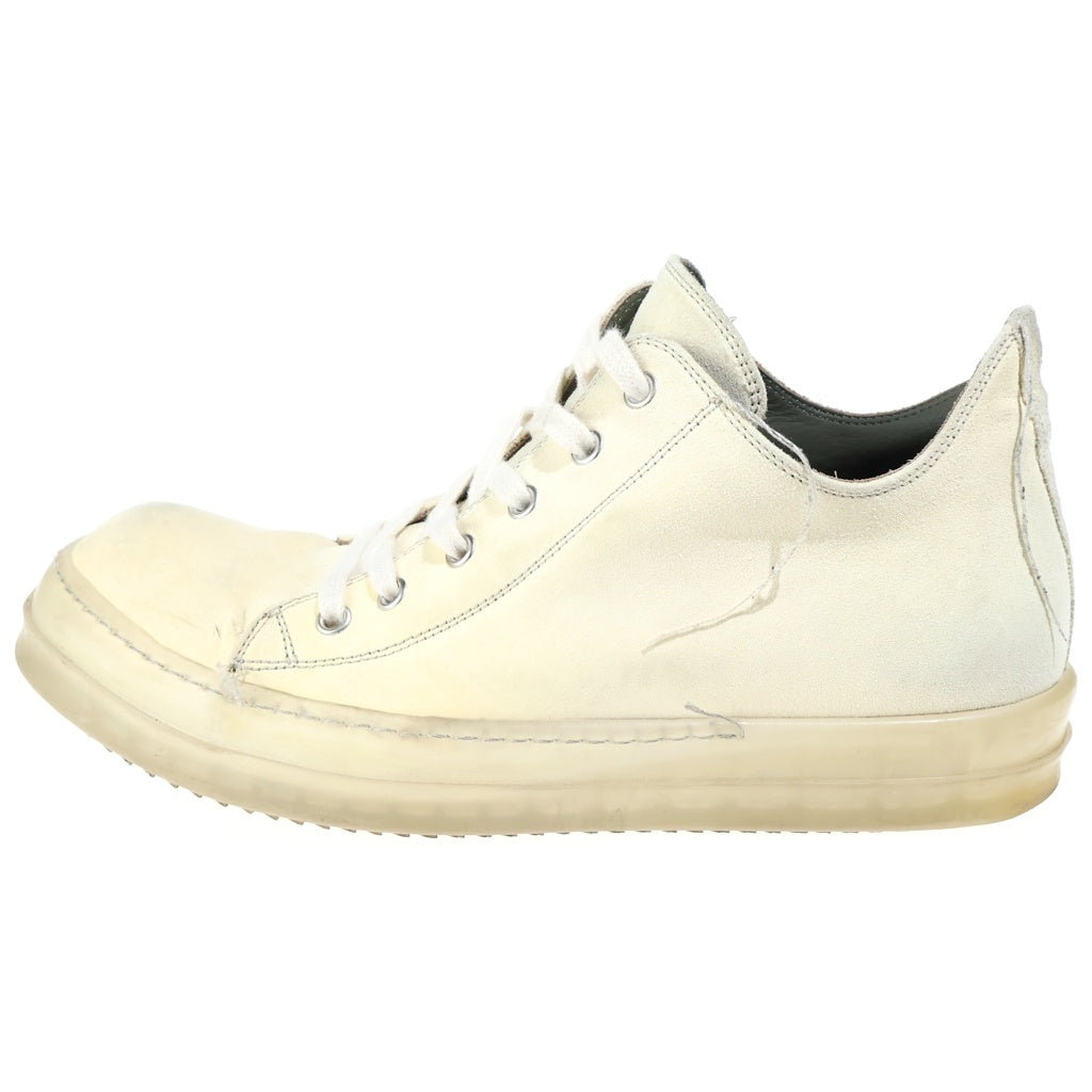 Rick Owens(リックオウエンス) 19SS BABEL RAMONES ラモーンズ ローカットスニーカー ホワイト