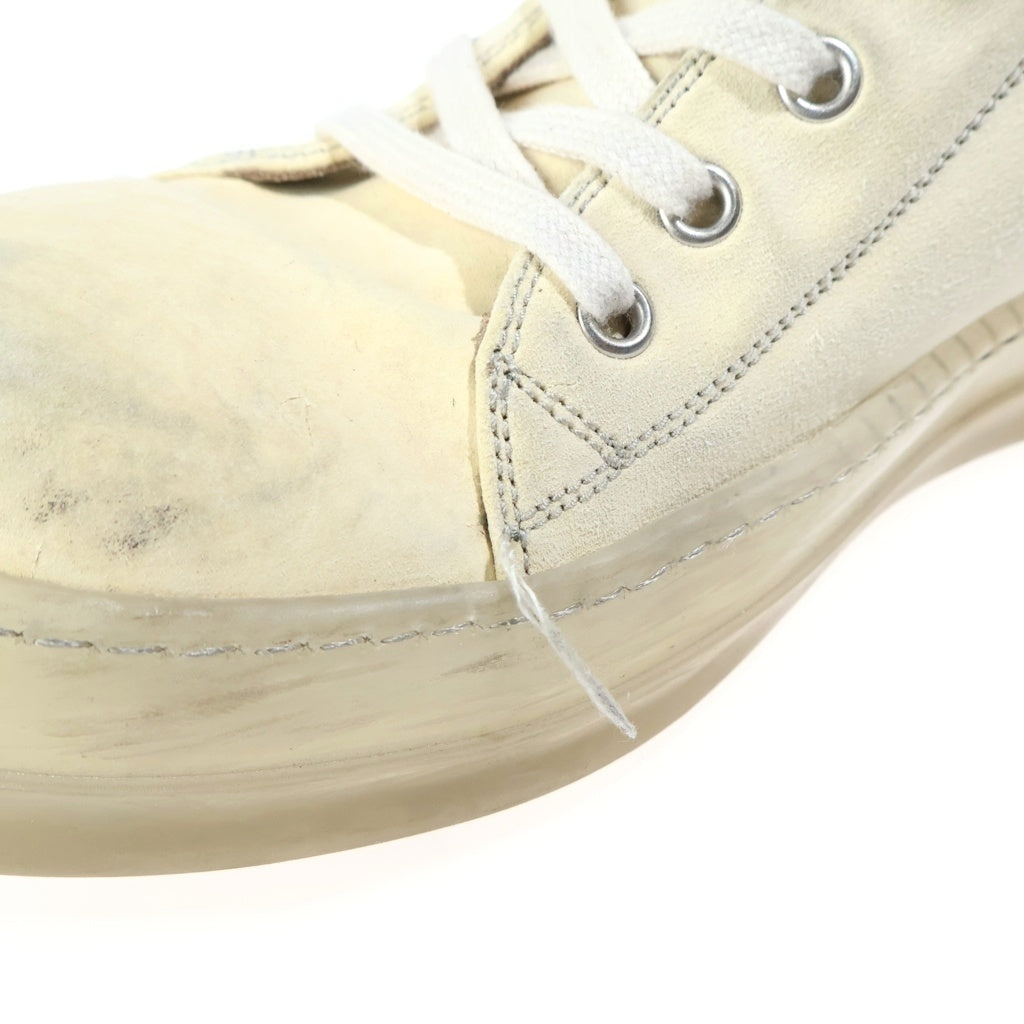 Rick Owens(リックオウエンス) 19SS BABEL RAMONES ラモーンズ ローカットスニーカー ホワイト