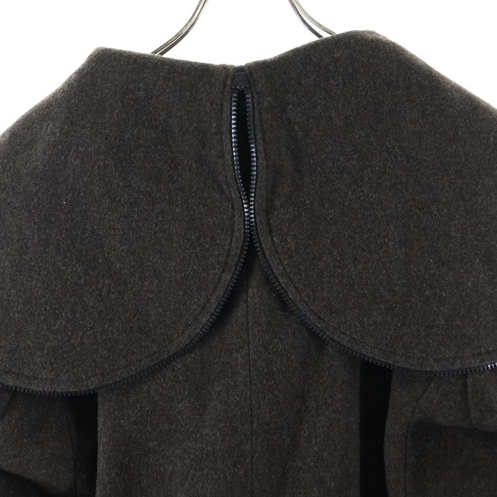 NO BRAND(ノーブランド) 90s Vexed Generation Double Zip Up Wool Coat ヴェクストジェネレーション ダブルジップアップ ウール コート ブラウン