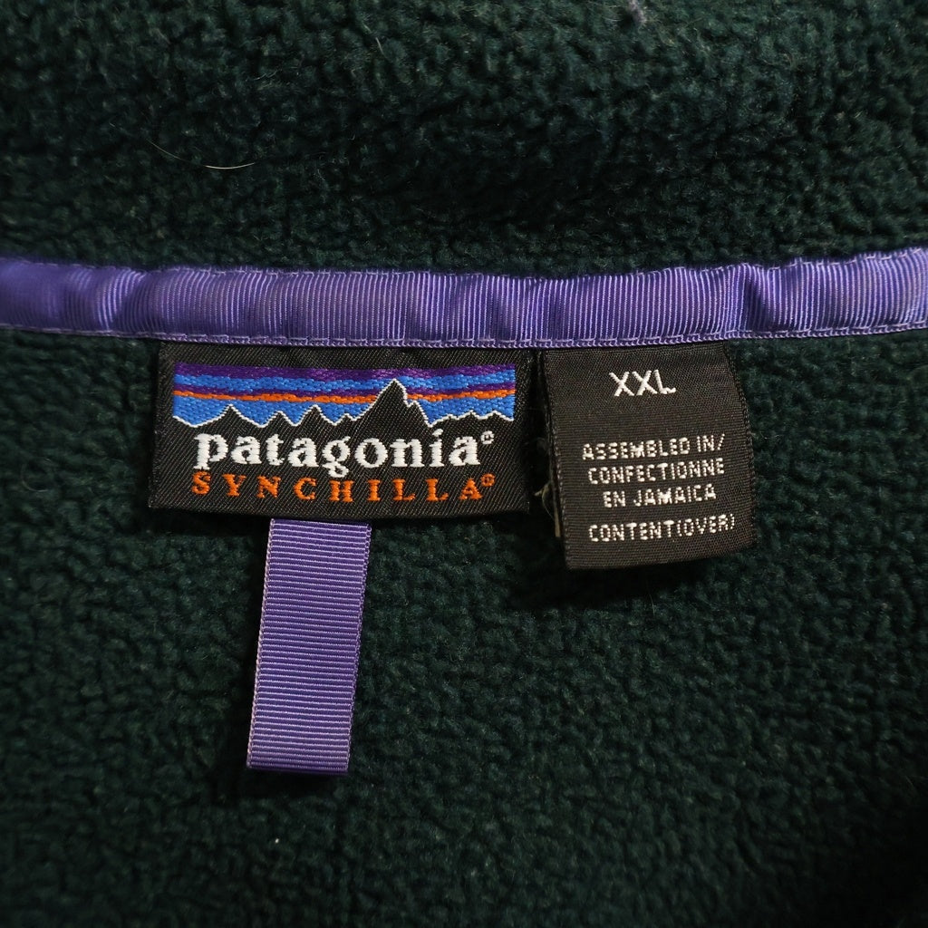 PATAGONIA(パタゴニア) 90s SYNCHILLA Snap-T 99年製 USA製 シンチラ スナップ ボタン フリース グリーン