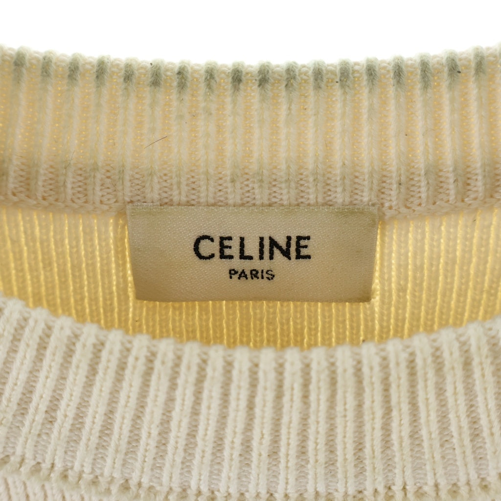 CELINE(セリーヌ) ショルダーボタンボーダーマリンニット 23ZA4145I アイボリー レディース