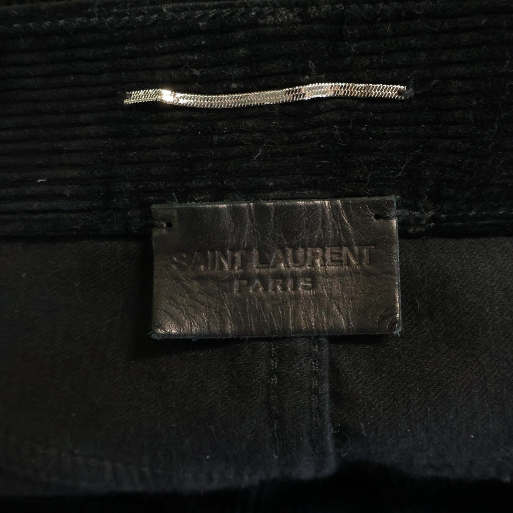 SAINT LAURENT PARIS(サンローランパリ) 18AW コーデュロイフレアパンツ 530365 Y825M ブラック